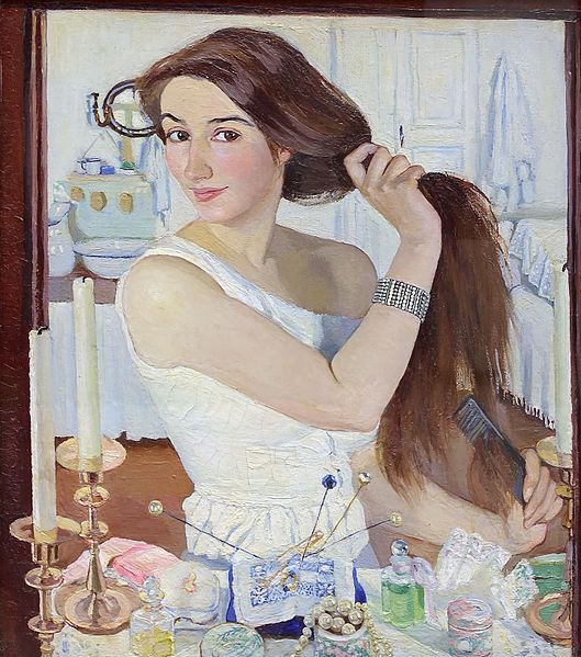 Self-Portrait 1909 by Zinaida Serebriakova 1884-1967  Tratyakov Gallery 3868